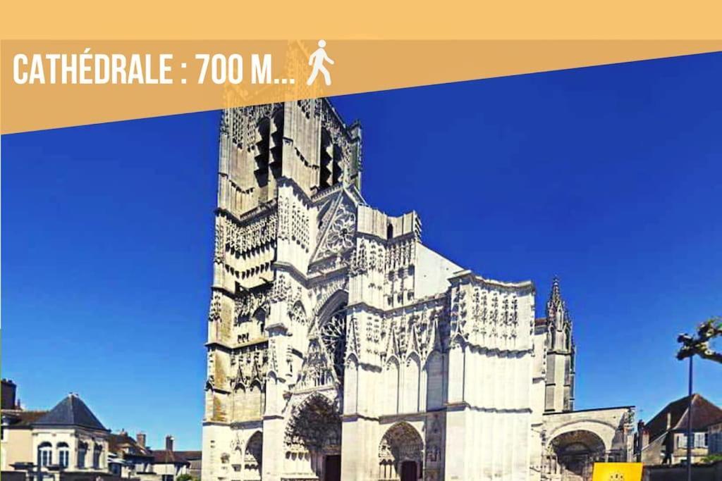 La Belle Pause - Studio Auxerre Proche Parking Exteriér fotografie